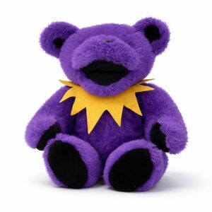 Grateful Dead Bear Plush Purple Nostalgic Deadhead Collectible